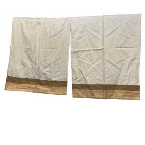 melange home FALL white sale khaki tan color block 2 standard pillowcases